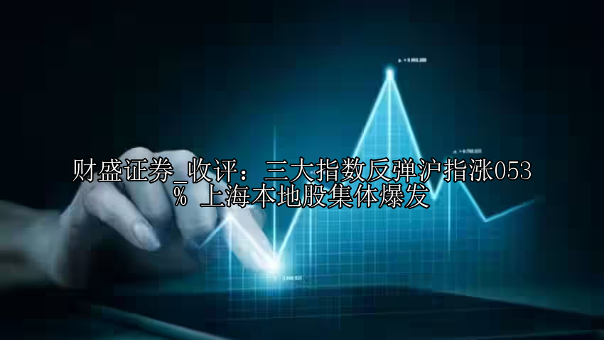 收评：三大指数反弹沪指涨053% 上海本地股集体爆发